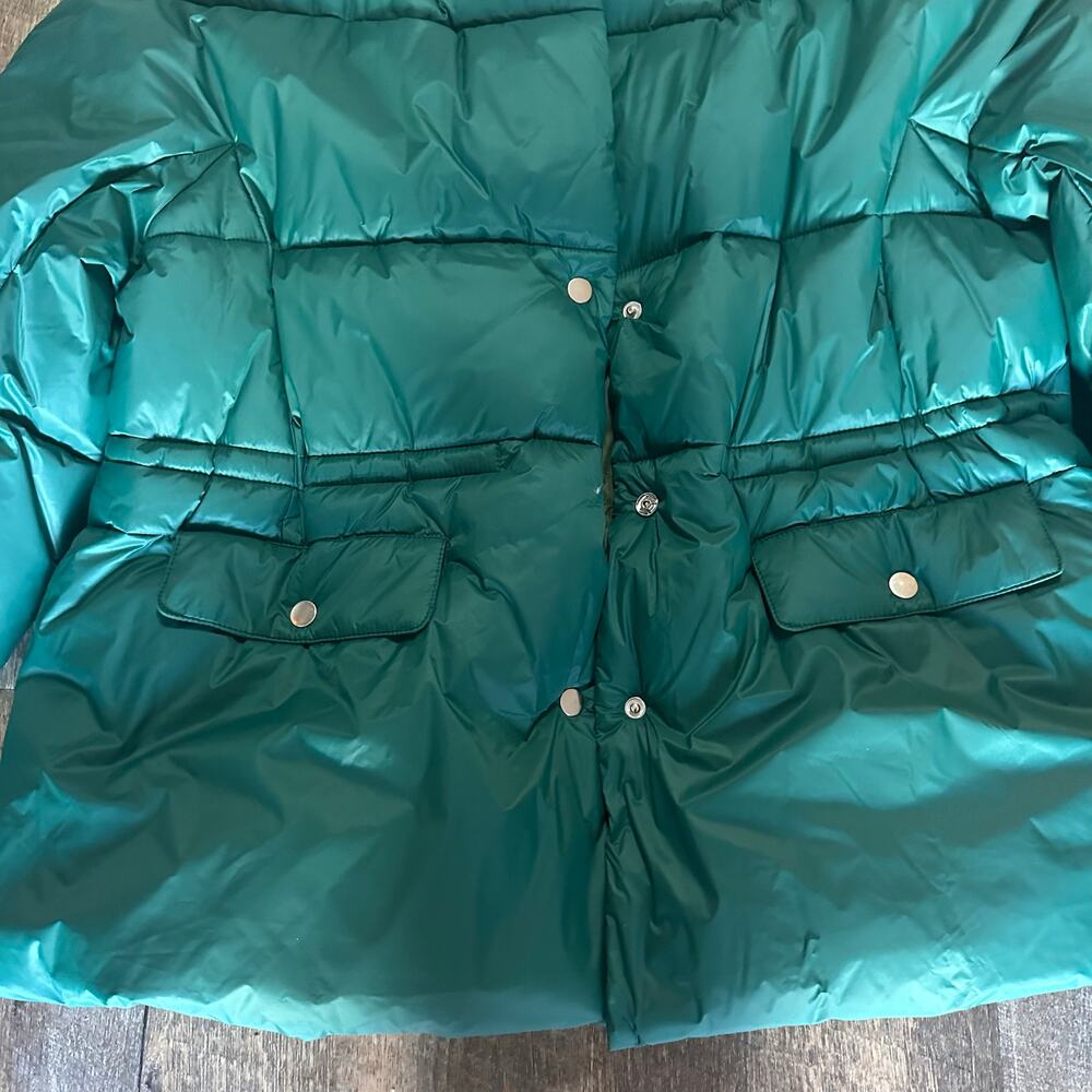 J. Crew Alps puffer jacket with PrimaLoft Sz XL Green Shawl Collar Nylon - Picture 4 of 8